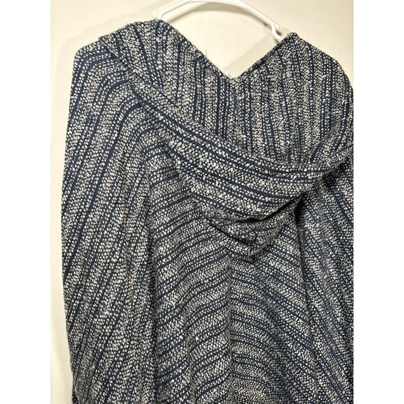 FREE PEOPLE All I Need Cozy Hooded Duster Lagenlook Boho Navy Blue Cardigan Soft - Picture 6 of 6